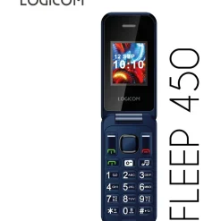 Téléphone portable Fleep 450 Bleu 4G