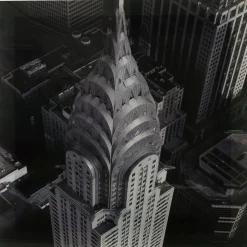 Toile photo plexiglas Empire - 75 x 75 cm - Gris