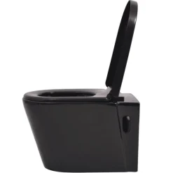 Toilette murale Ceramique Noir