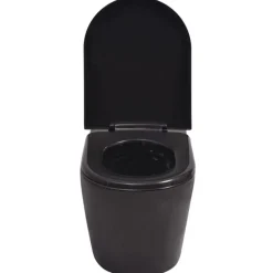 Toilette murale Ceramique Noir