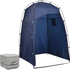 Toilette portable de camping avec tente 10+10 L