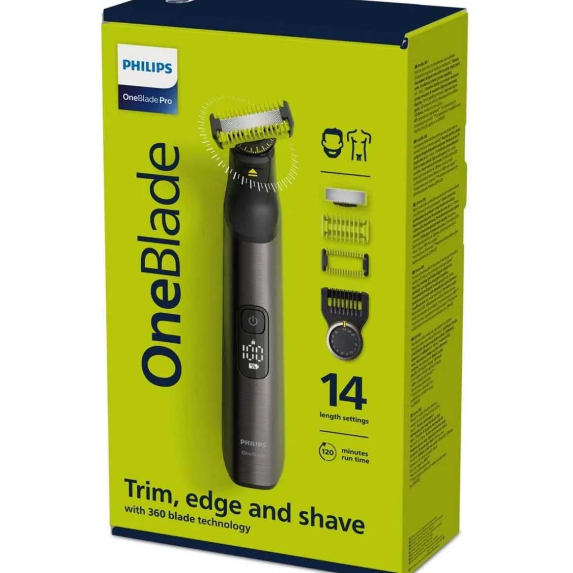 Tondeuse barbe et corps sans fil One Blade QP6551/15 - Gris