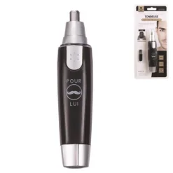 Tondeuse Coupe Poils Nez & Oreilles 13cm Noir