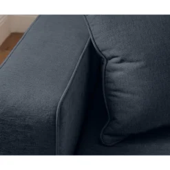 Topaze - canapé d'angle réversible - 4 places - convertible avec coffre - en tissu