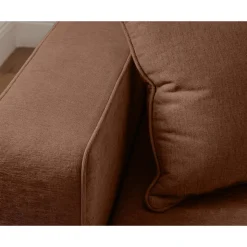 Topaze - canapé d'angle réversible - 4 places - convertible avec coffre - en tissu