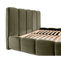 Torreon - lit coffre - 180x200 - sommier inclus - en velours