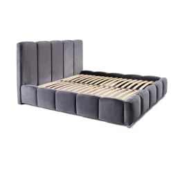 Torreon - lit coffre - 180x200 - sommier inclus - en velours