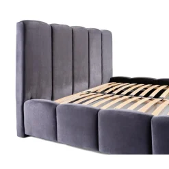 Torreon - lit coffre - 180x200 - sommier inclus - en velours