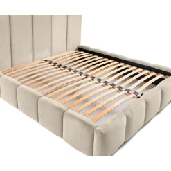 Torreon - lit coffre - 180x200 - sommier inclus - en velours