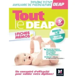 TOUT LE DEAP EN FICHES MEMOS. DIPLOME D'ETAT AUXILIAIRE DE PUERICULTURE, MODULES 1 A 10, 5E EDITION, Abbadi Kamel