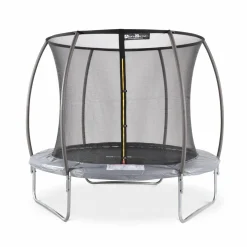 Trampoline rond Ø 250cm gris avec filet de protection intérieur - Pluton Inner – Nouveau modèle - trampoline de jardin 2.50 m 250 cm |Qualité PRO. | Normes EU.