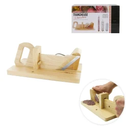 Trancheuse à charcuterie en bois