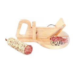 Trancheuse à charcuterie en bois - 30 x 20 cm - Ronde