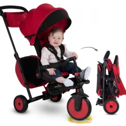 Tricycle pliable STR7 Rouge