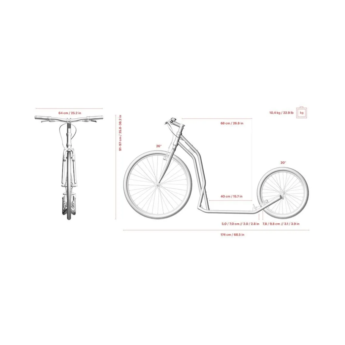 Trottinette Five Green