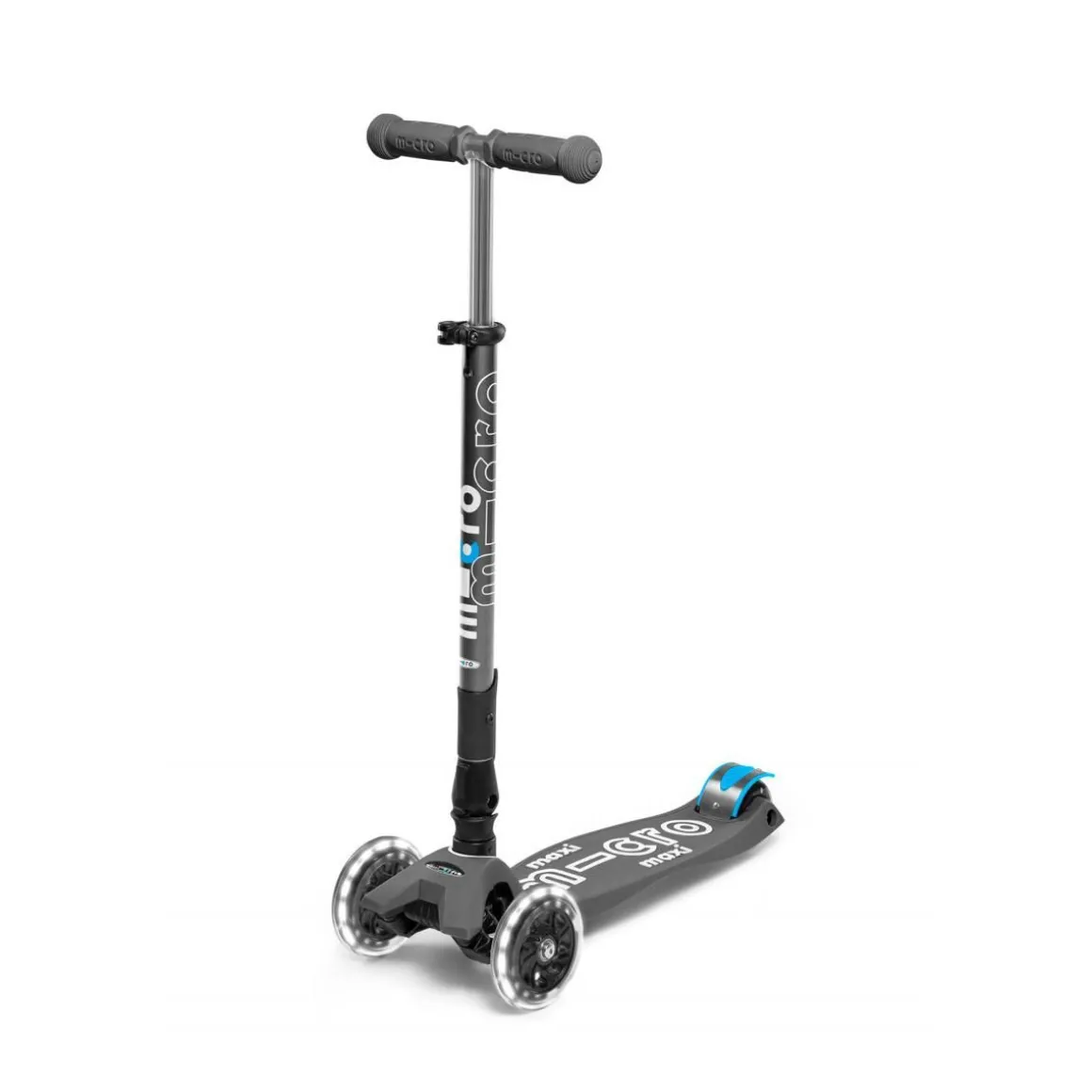 Trottinette Maxi Deluxe Pliable LED - Gris volcan