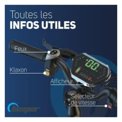 Trottinette électrique tout-terrain - BEEPER - Cross - 500W - 10- 48V - 10Ah