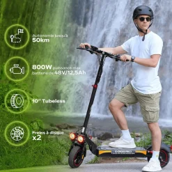 Trottinette électrique Trotti Ecross Pro 230 - Noir