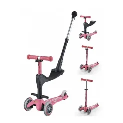 Trottinette Mini 3 en 1 Deluxe Plus Rose