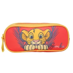 Trousse scolaire 2 compartiments Le Roi Lion Disney Rouge Bagtrotter