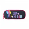 Trousse scolaire 2 compartiments Lililou Bleu marine