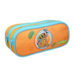 Trousse scolaire 2 compartiments Le Roi Lion Jaune