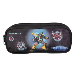 Trousse scolaire 2 compartiments Transformers Noir