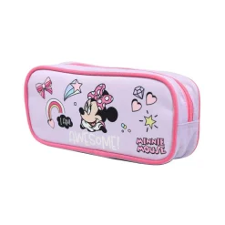 Trousse scolaire rectangulaire Disney Minnie Violette Parme Bagtrotter