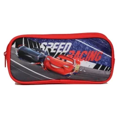 Trousse scolaire rectangulaire Disney Cars Rouge Bagtrotter