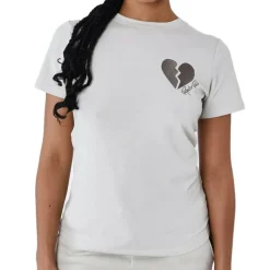 T-shirt Greige Femme Project X Paris Cœur Brisé