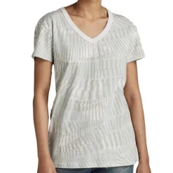 T-shirt Gris Femme All Over Print D21210