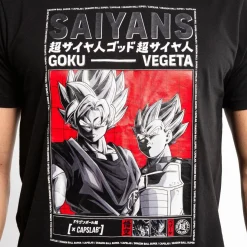 T-shirt homme regular fit avec print Dragon Ball Super Saiyans