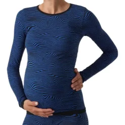 T-shirt Manches Longues Bleu Femme Mamalicious Kenya