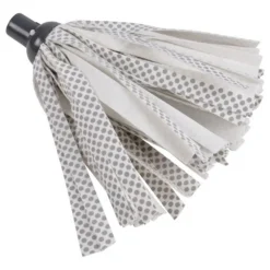 Tête de Balai Franges Longues Grattantes 25cm Écru