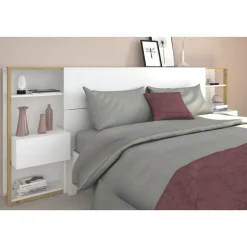 Tête de lit pour lit 140 ou 160 cm avec rangements PAM