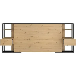 Tête de lit pour lit 140 ou 160 cm avec rangements PAM