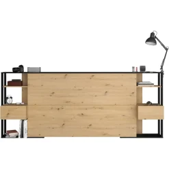 Tête de lit pour lit 140 ou 160 cm avec rangements PAM