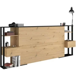 Tête de lit pour lit 140 ou 160 cm avec rangements PAM
