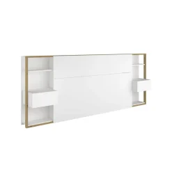 Tête de lit pour lit 140 ou 160 cm avec rangements PAM