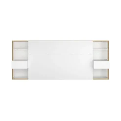 Tête de lit pour lit 140 ou 160 cm avec rangements PAM
