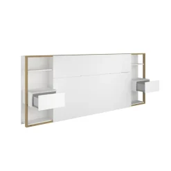 Tête de lit pour lit 140 ou 160 cm avec rangements PAM