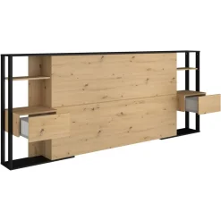 Tête de lit pour lit 140 ou 160 cm avec rangements PAM