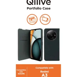 Étui folio pour Xiaomi Redmi A3 - Noir