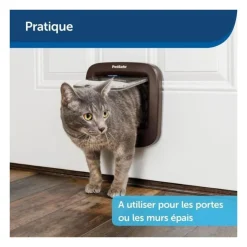 Tunnel d'extension pour porte - PETSAFE - MICROSHIP - Brun