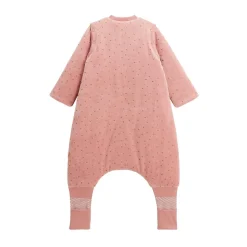 Turbulette d'hiver en velours avec pieds retroussables et manches amovibles bébé Rosa