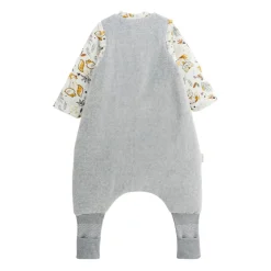 Turbulette d'hiver en velours avec pieds retroussables et manches amovibles Petit Loup