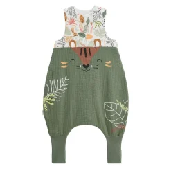 Turbulette d'été en gaze de coton avec pieds retroussables Dumbea