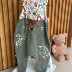 Turbulette d'été en gaze de coton avec pieds retroussables Dumbea