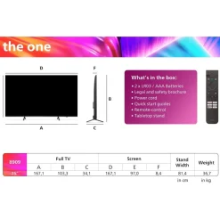 TV LED 75PUS8909 The One Ambilight 144Hz 2024