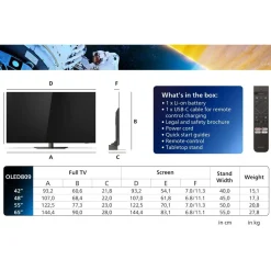 TV OLED 55OLED809 Ambilight Dalle EX 2024
